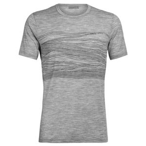 Icebreaker Tech Lite SS Crew 1000 Vistas Top Men's XXL Metro Heather Grey